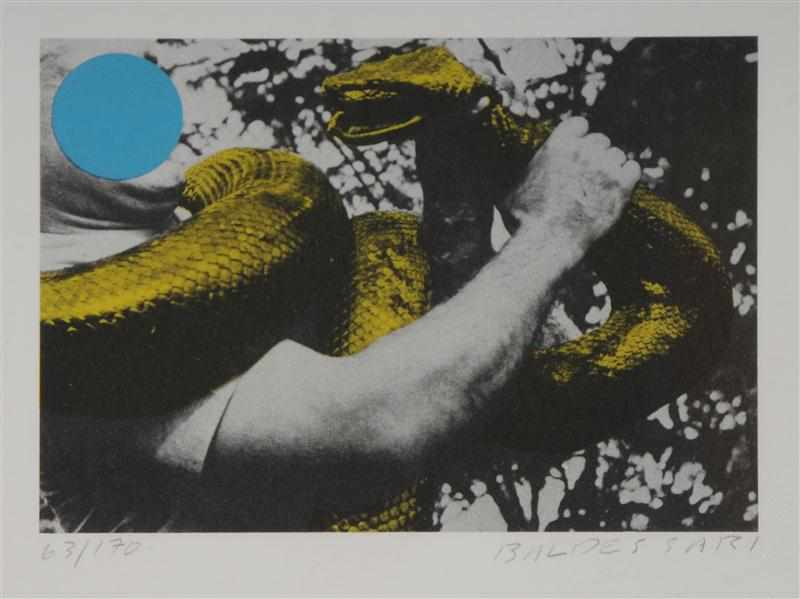 Appraisal: JOHN BALDESSARI b UNTITLED SMOKE Lithograph signed lower right numbered