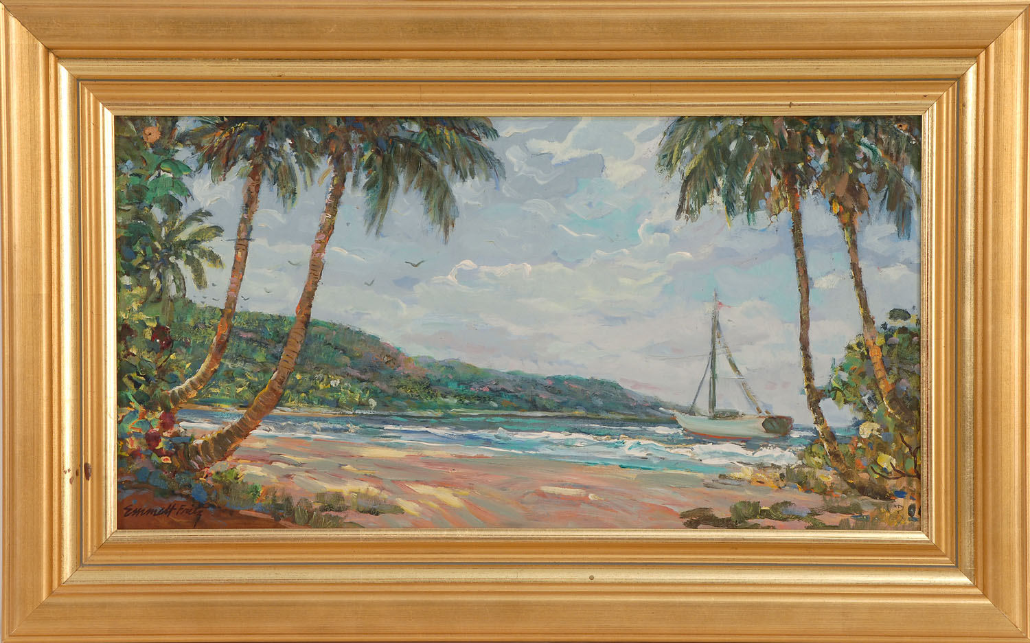 Appraisal: EMMETT FRITZAmerican - Florida Cove Signed lower left Emmett Fritz