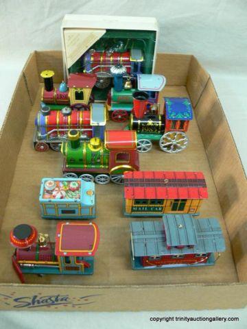 Appraisal: Hallmark Annual Tin Train Christmas Collectibles - Includes First Series