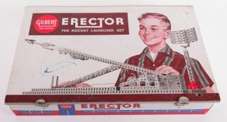 Appraisal: Gilbert Erector Rocket Launcher Set Vintage Gilbert Erector Rocket Launcher