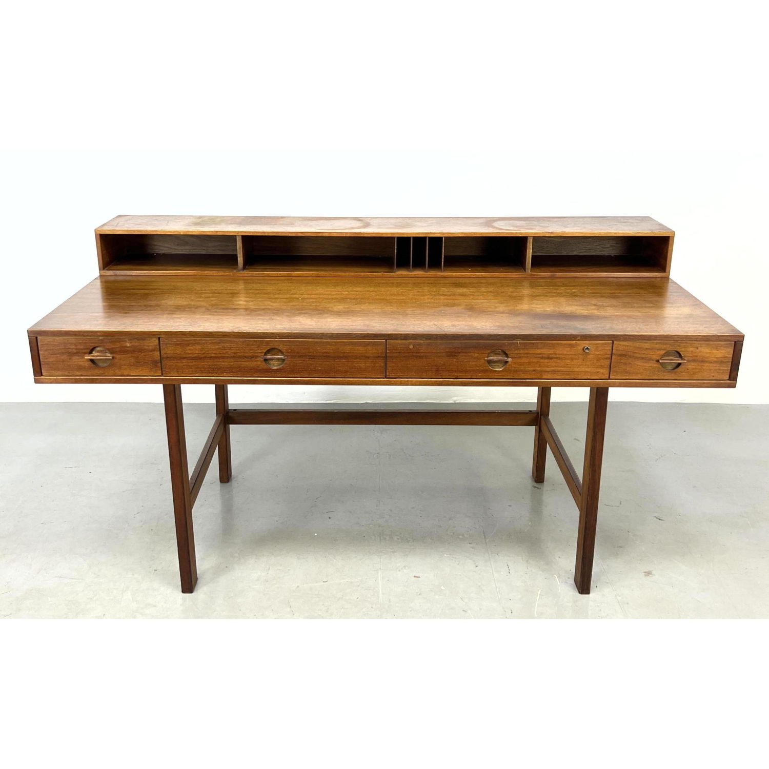 Appraisal: PETER LOVIG NIELSEN Flip Top Teak Desk Iconic Mid Century