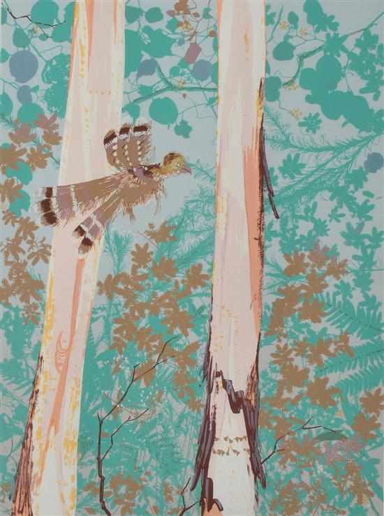 Appraisal: Clifton Pugh - Rain Forrest screenprint x cm