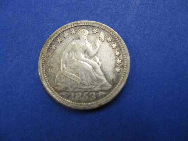 Appraisal: U S Seated Liberty Half Dime witharrows variety fine