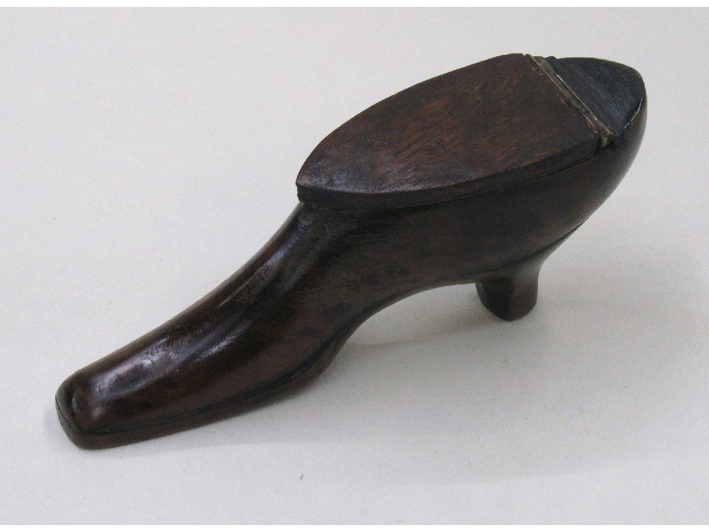 Appraisal: Snuff box modelled as a lady's shoe