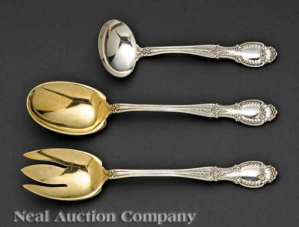 Appraisal: Three Tiffany Sterling Silver Serving Pieces in the Richelieu Pattern