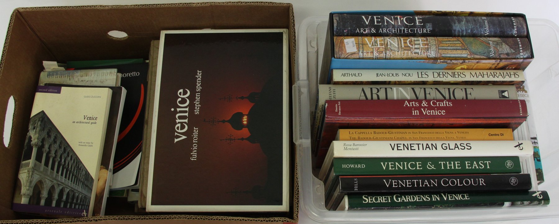 Appraisal: A quantity of hardback books relating to Venice