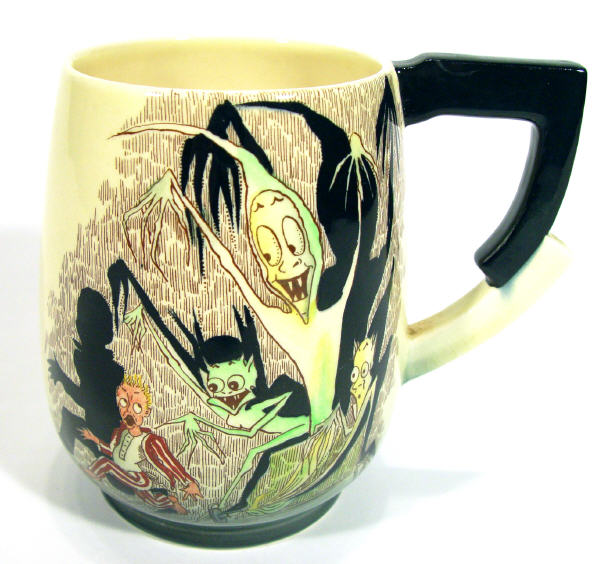 Appraisal: Carltonware tankard with angular handle hand coloured and transfer printed