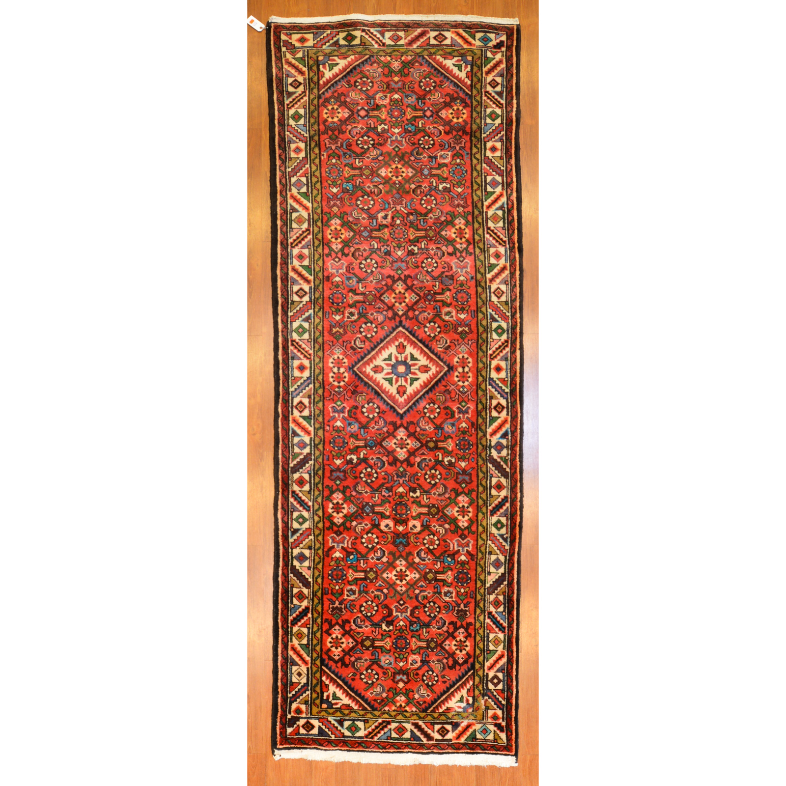 Appraisal: HAMADAN RUNNER PERSIA X Third quarter- th century hand-knotted wool