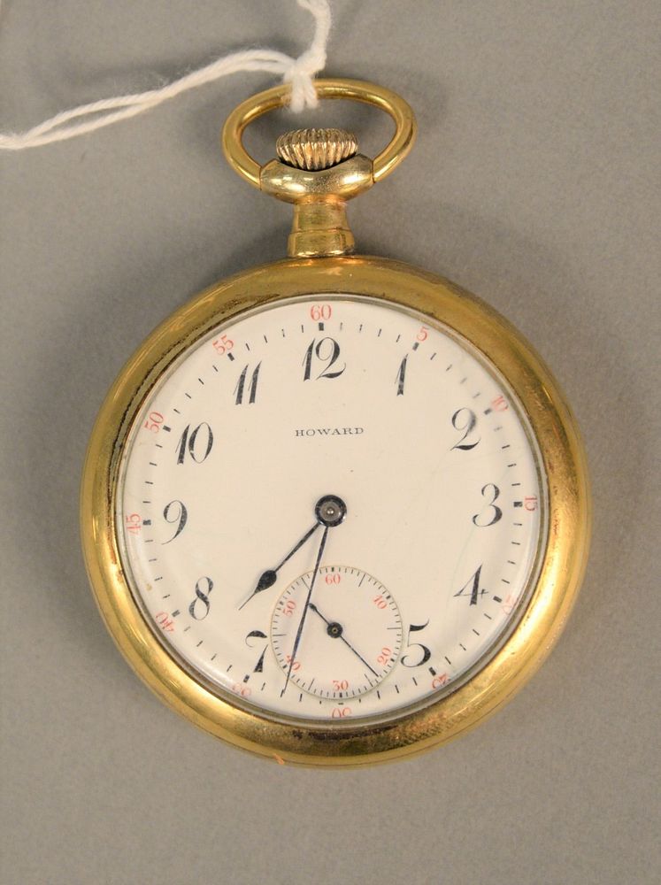 Appraisal: Howard pocket watch with screw on back mm Howard pocket