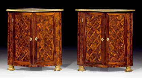 Appraisal: PAIR OF ENCOIGNURES Louis XV and later Paris th century