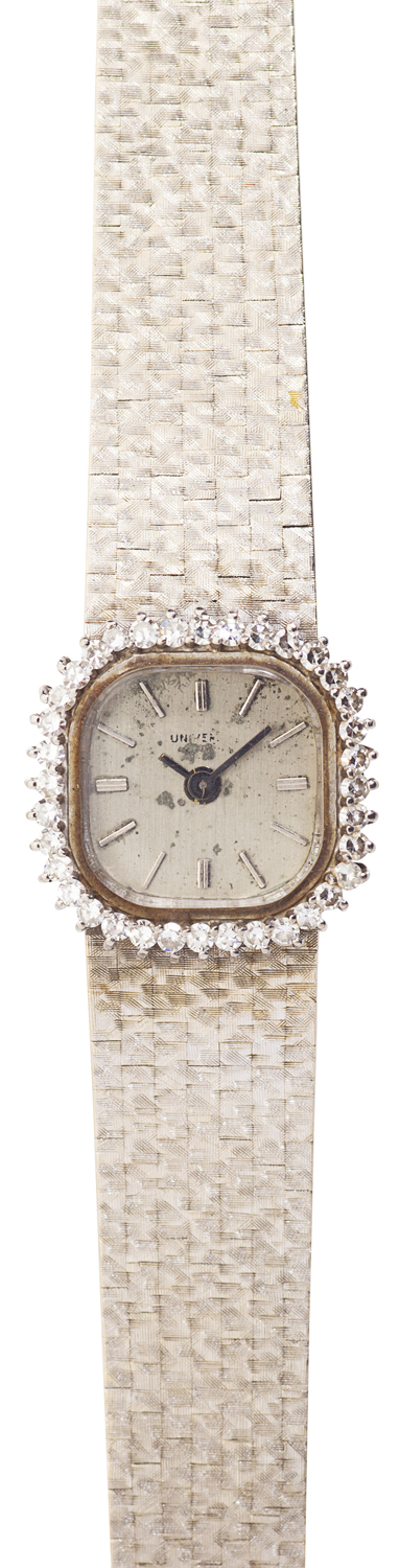 Appraisal: A diamond set ct white gold cocktail wrist watch the