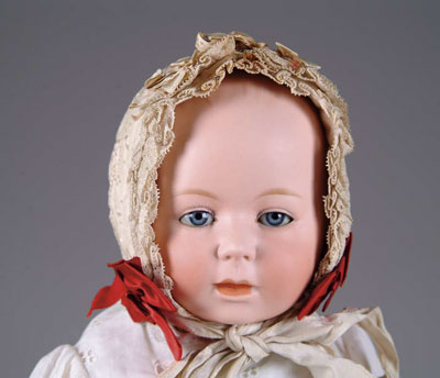 Appraisal: LORI BABY This molded hair blue glass sleep-eyed Lori Baby