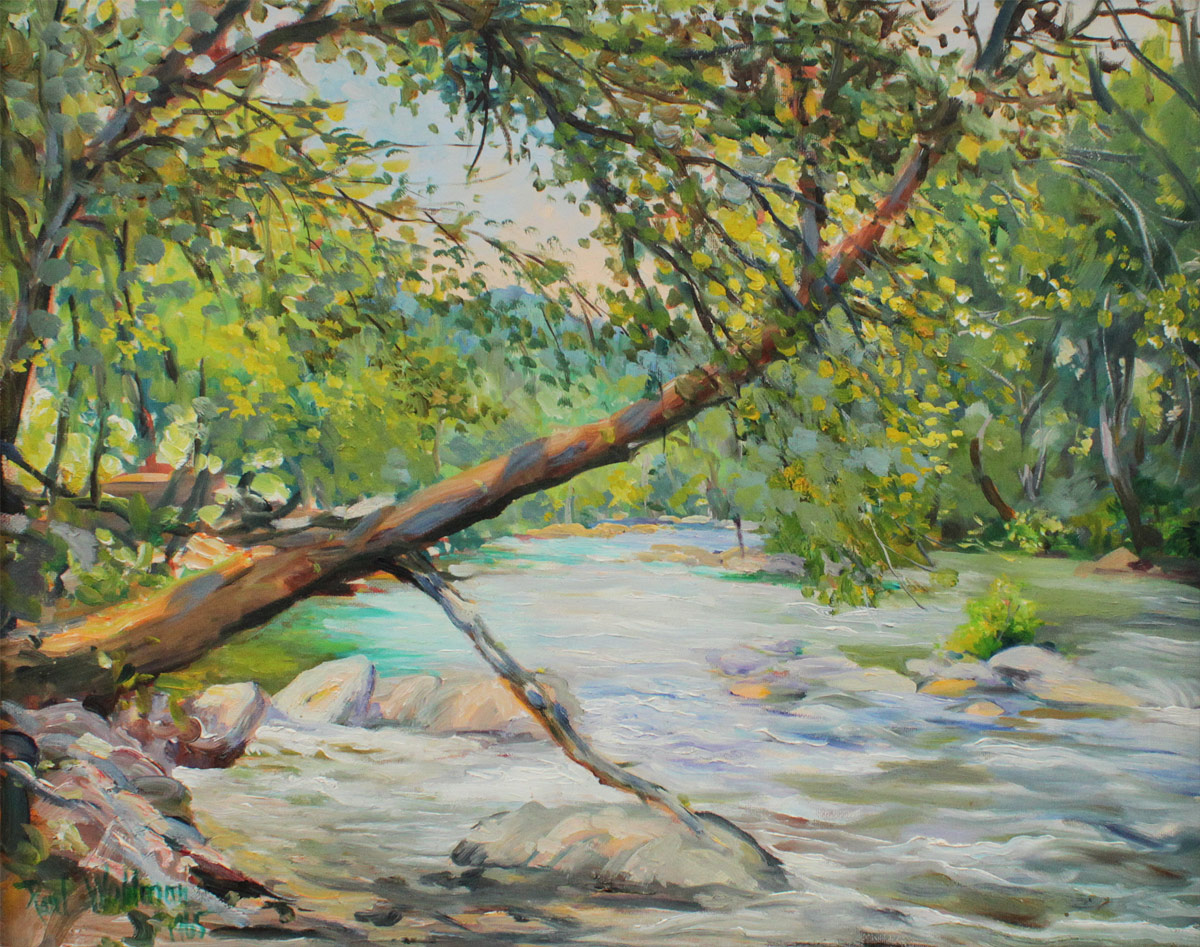 Appraisal: WOHLMAN Paul American th C River at Cherokee North Carolina