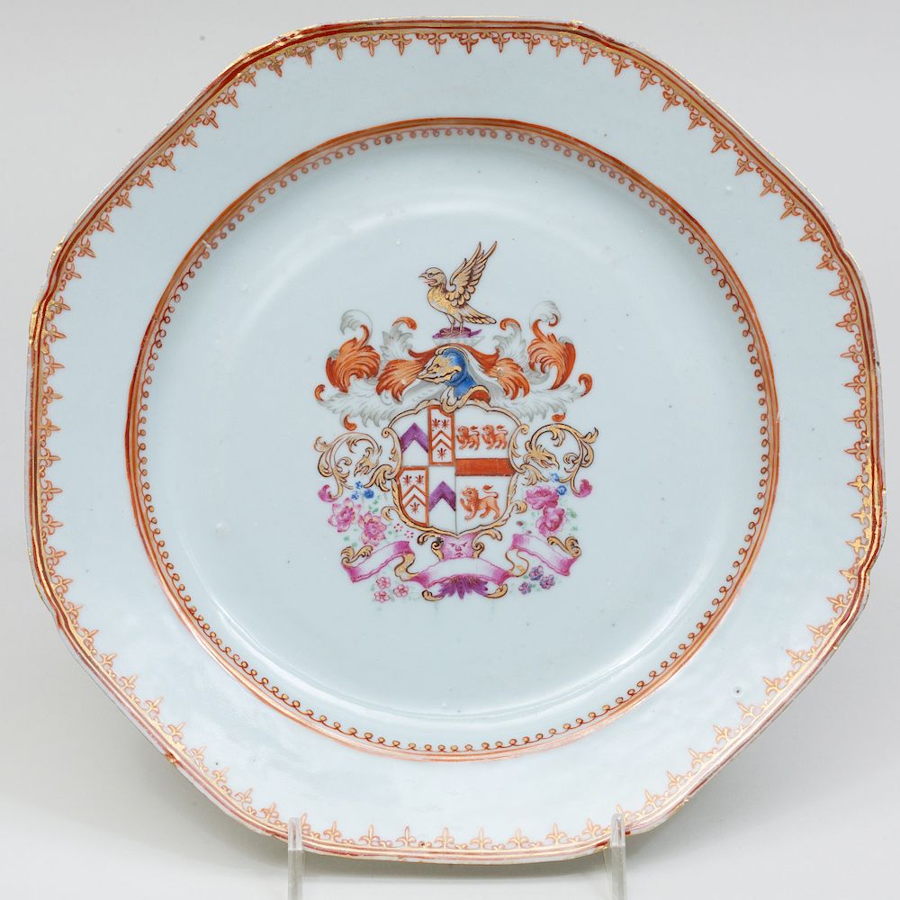 Appraisal: Set of Twelve Chinese Export Porcelain Armorial Plates to in