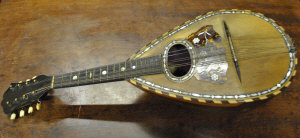 Appraisal: An Italian rosewood mandolin by F Mureda of Naples