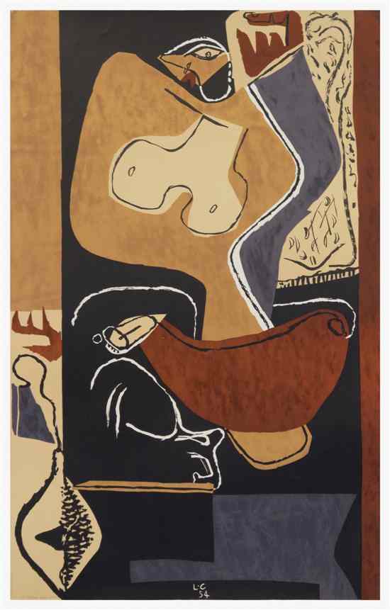 Appraisal: Le Corbusier French Swiss - Femme la Main lev e