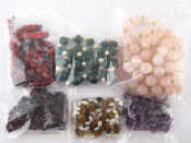 Appraisal: Six bead necklaces including hardstone examples