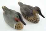 Appraisal: PAIR OF WILD FOWLER GREEN WINGED TEAL DECOYS The Wild