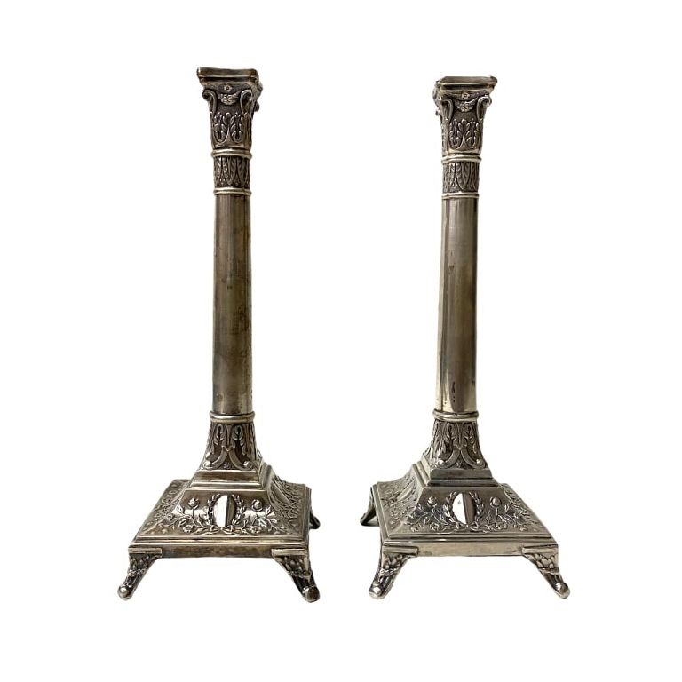 Appraisal: Silver Candlesticks Silver Candlesticks