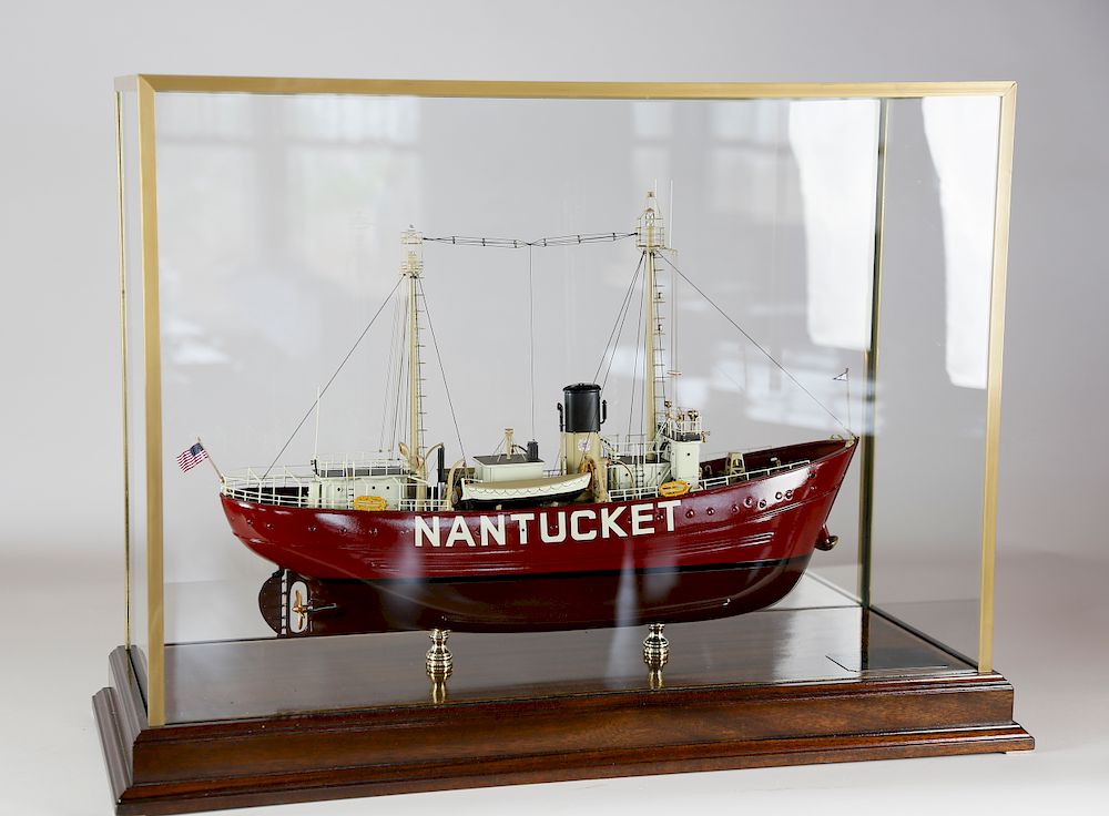 Appraisal: Nantucket Lightship Cased Model by The Lannan Ship Model Gallery