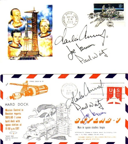 Appraisal: First Skylab Manned Flight Set of two different covers postmarked