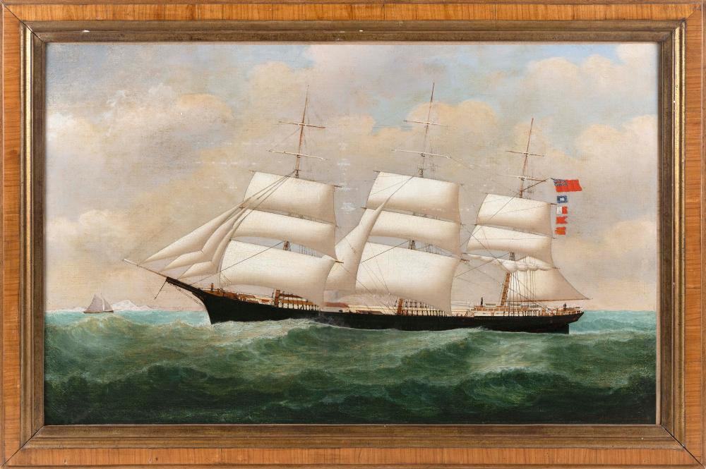 Appraisal: JOHN FREDERICK LOOS BELGIUM C - SHIP AT SEA OIL