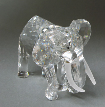 Appraisal: SWAROVSKI AUSTRIAN CUT CRYSTAL ELEPHANT designed by Artist Martin Zendron