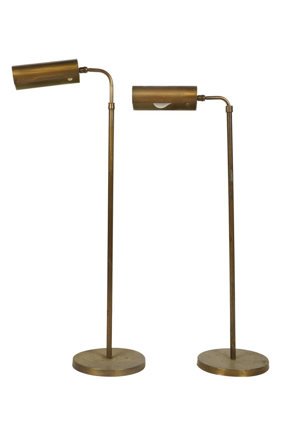 Appraisal: PAIR OF BRIDGE LAMPSadjustable height Provenance The Estate of Philip