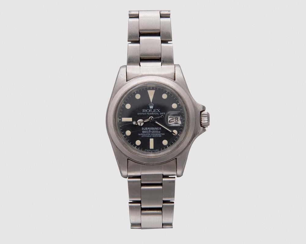 Appraisal: ROLEX Stainless Steel Oyster Perpetual Date Submariner Wristwatch ROLEX Stainless