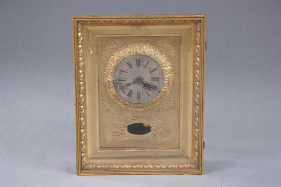 Appraisal: GERMAN JOHANN MARTIN ARTZ SHADOW BOX CLOCK mid- th century