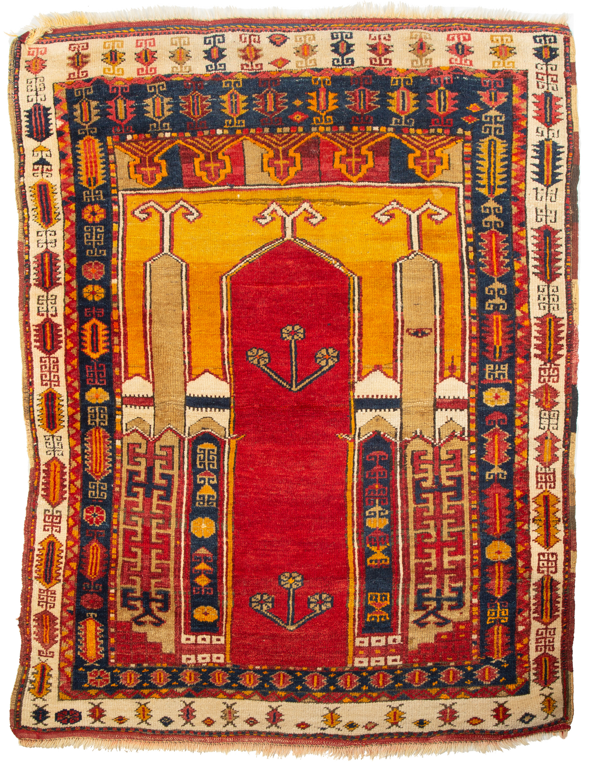 Appraisal: TURKISH PRAYER RUG Konya Turkey Early th century