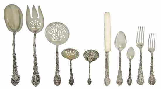 Appraisal: An American Sterling Silver Flatware Service for Twelve Gorham in