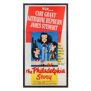 Appraisal: The Philadelphia Story MGM movie poster x inches visible Property