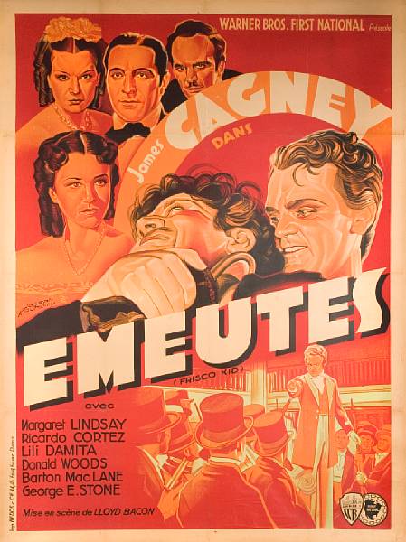 Appraisal: Frisco Kid Emeutes Warner Bros s French poster condition B