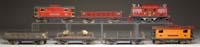 Appraisal: LIONEL STANDARD GAUGE ELECTRIC LOCO AND SIX FREIGHT CARS Locomotive