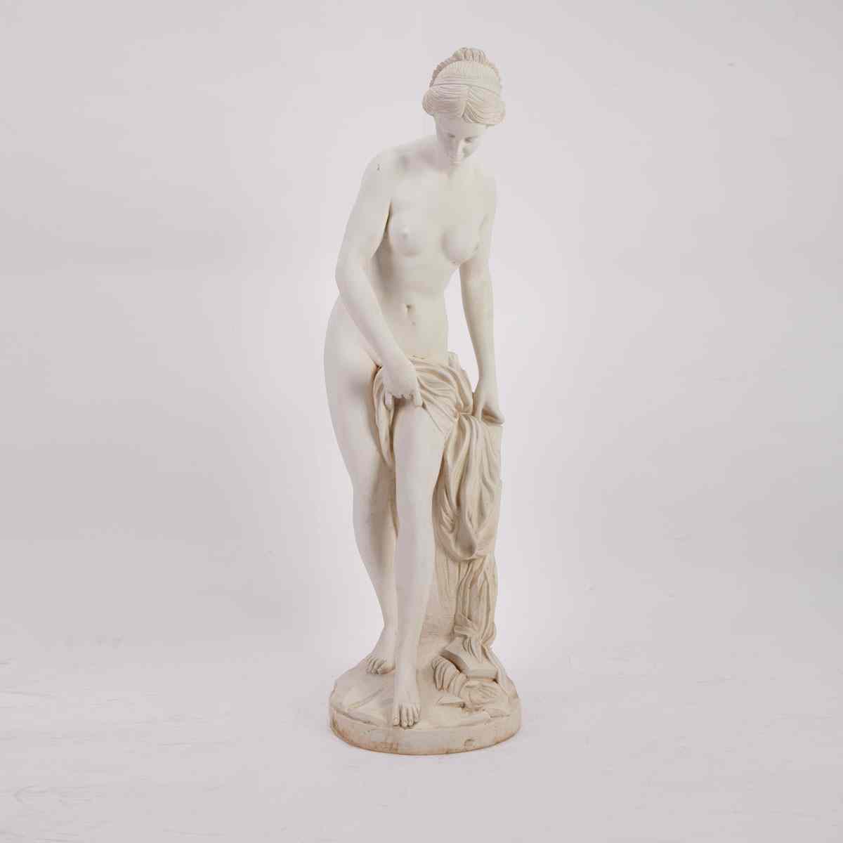 Appraisal: Italian White Composition Garden Figure of a Woman th century