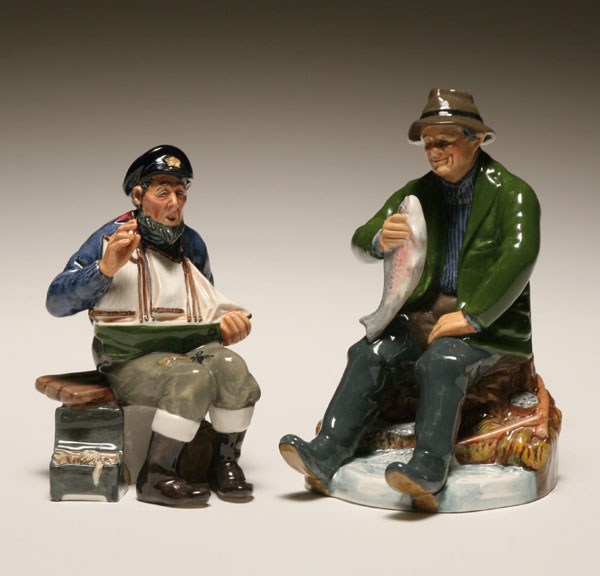 Appraisal: Two Royal Doulton porcelain fishermen figures Tall Story depicts aging