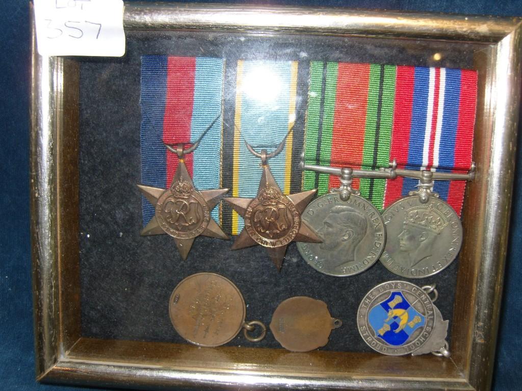 Appraisal: Four WWII medals The War Medal Defence Medal - Star