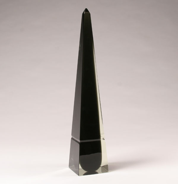 Appraisal: Venini e C designed by Fulvio Bianconi Obelisk black cut