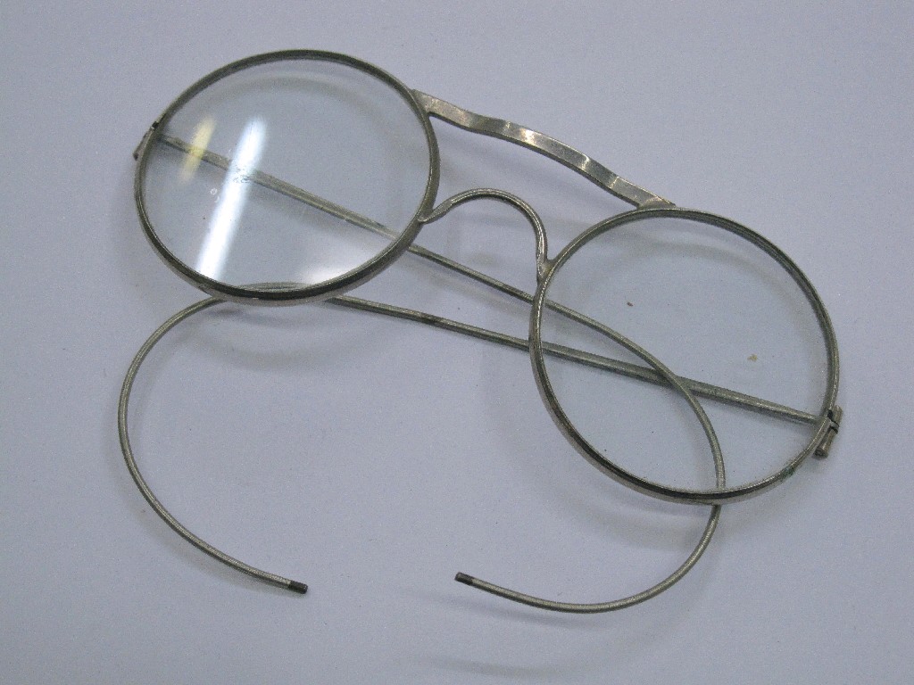 Appraisal: Pair of steel framed spectacles