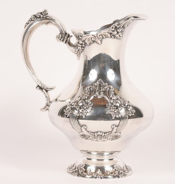 Appraisal: Reed Barton King Francis silverplate water pitcher matches Francis I