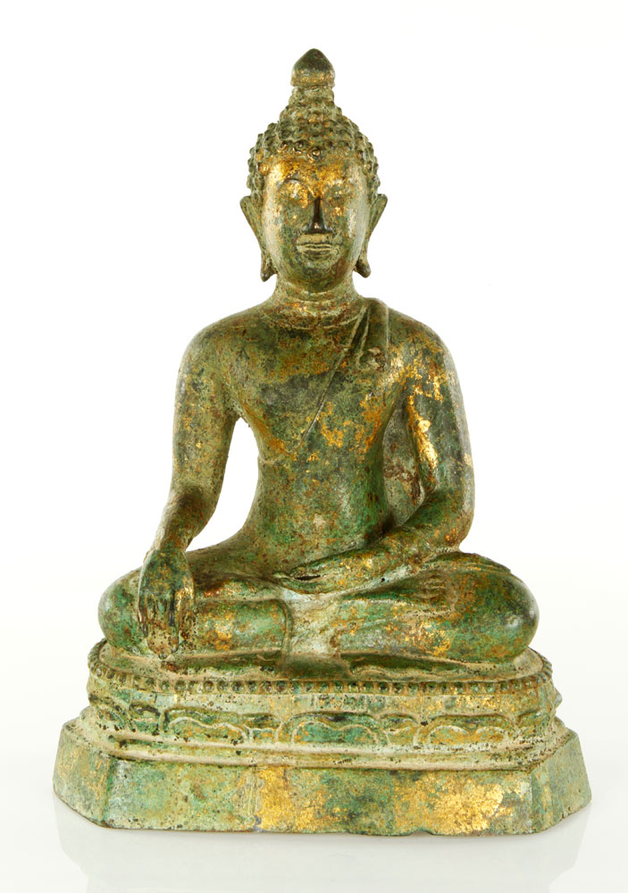 Appraisal: - Chinese Bronze Gilt Figure Bronze gilt figure China Tang