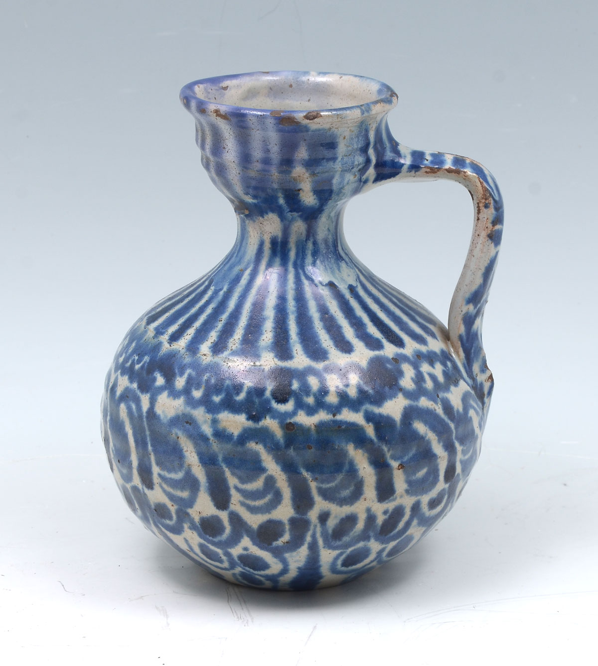 Appraisal: EARLY CHINESE BLUE WHITE PITCHER Chinese pitcher having a blue