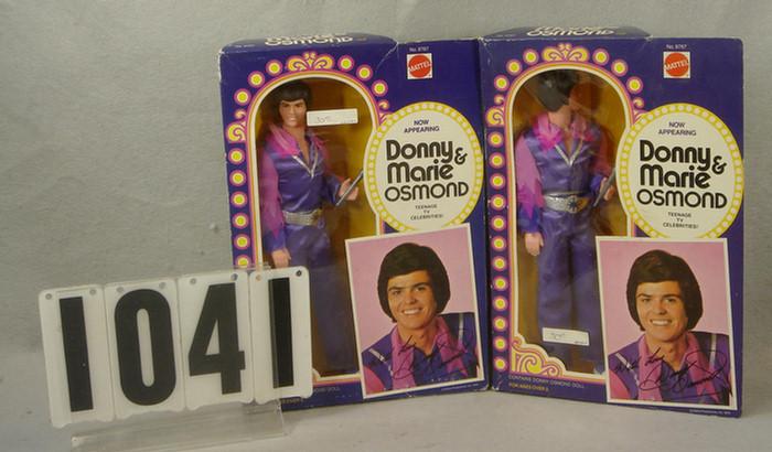 Appraisal: Lot of Donny Osmond Dolls mint in original boxes made