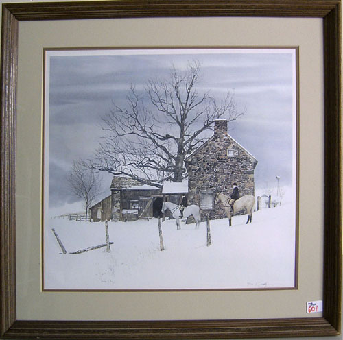 Appraisal: Peter Sculthorpe American b pencil signed lithograph x