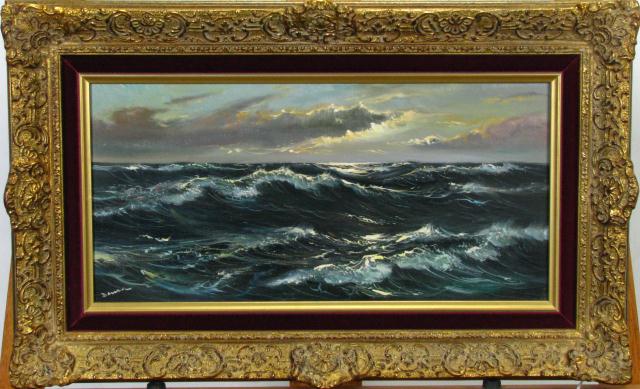 Appraisal: Daurea '' x '' Oil on Board Signed Lower Left