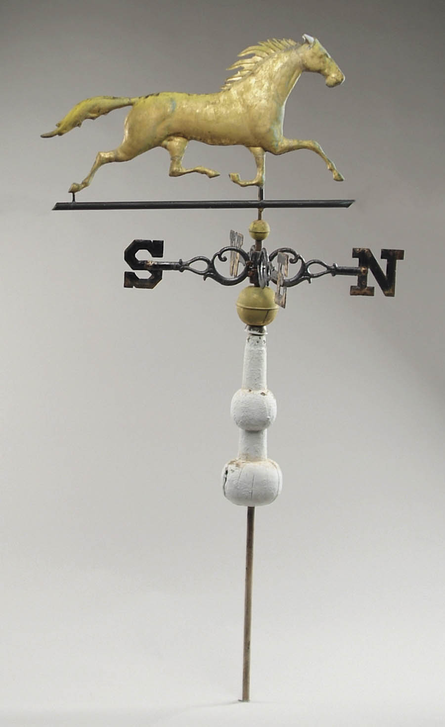 Appraisal: GILT HORSE WEATHERVANE ATTRIBUTED TO F W FISKE MOUNTAIN BOY