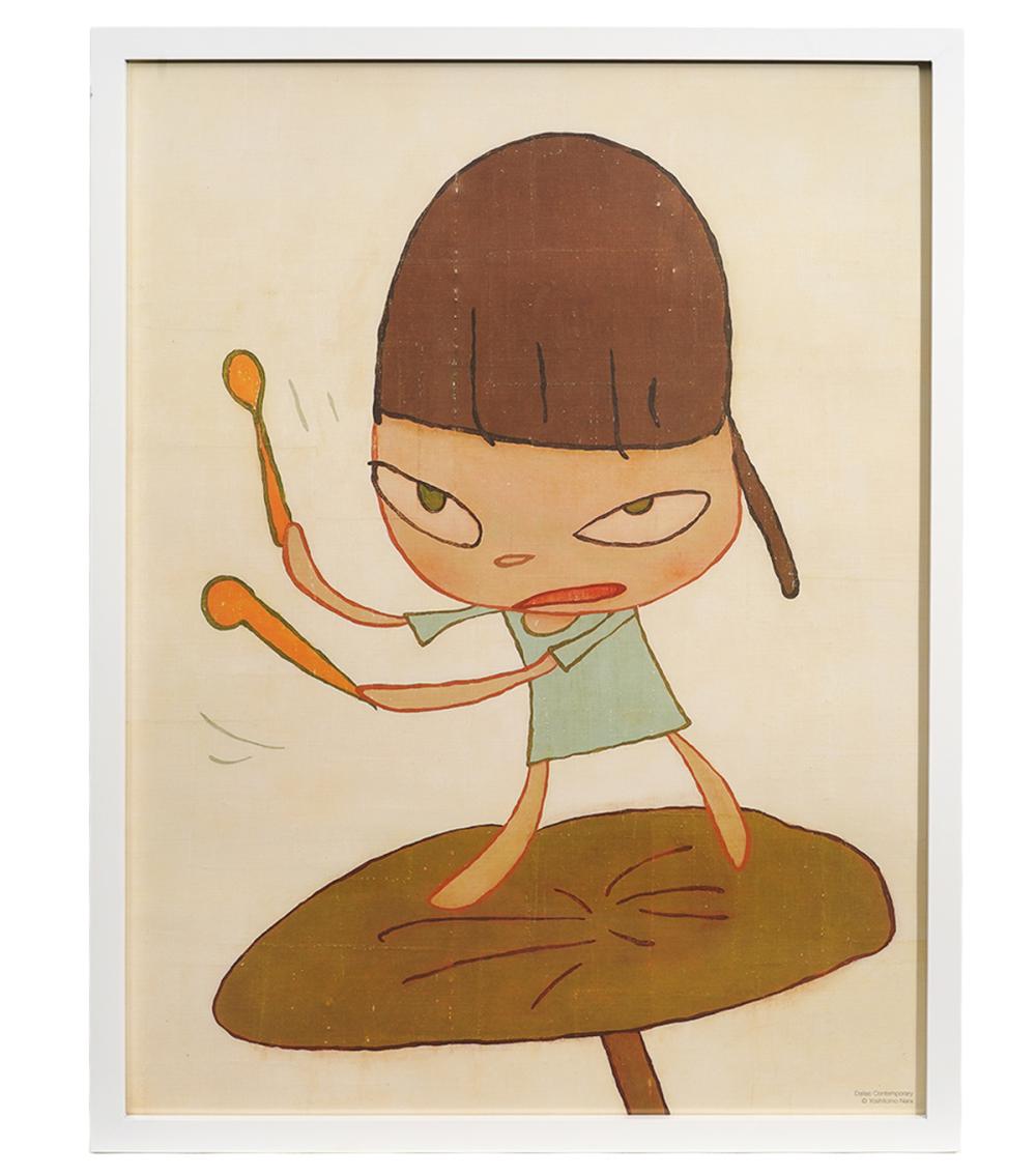 Appraisal: YOSHITOMO NARA OFFSET LITHOGRAPHYoshitomo Nara Japan Born 'Marching on a