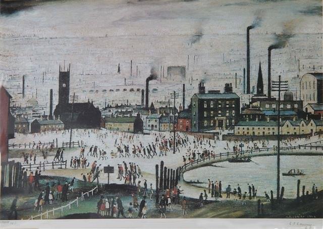 Appraisal: AFTER L S LOWRY - An Industrial Scene colour print