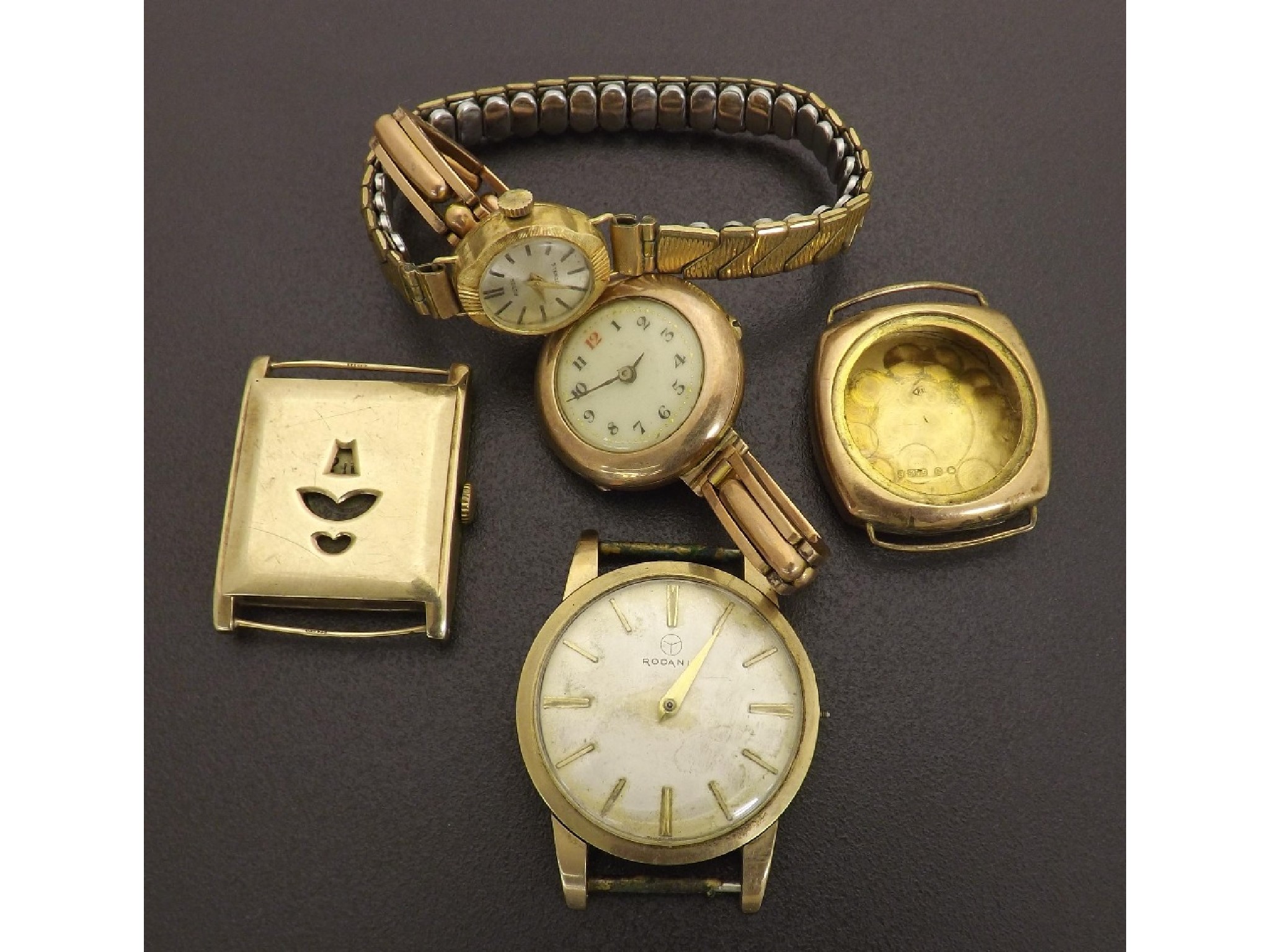 Appraisal: Arcadia ct digital gentleman's wristwatch import hallmarks for Glasgow jewels